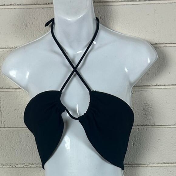 Aritzia Sunday Best Black Cora Halter Top size S - Picture 6 of 7